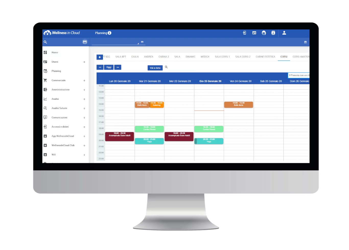 screenshot of Wellness in Cloud